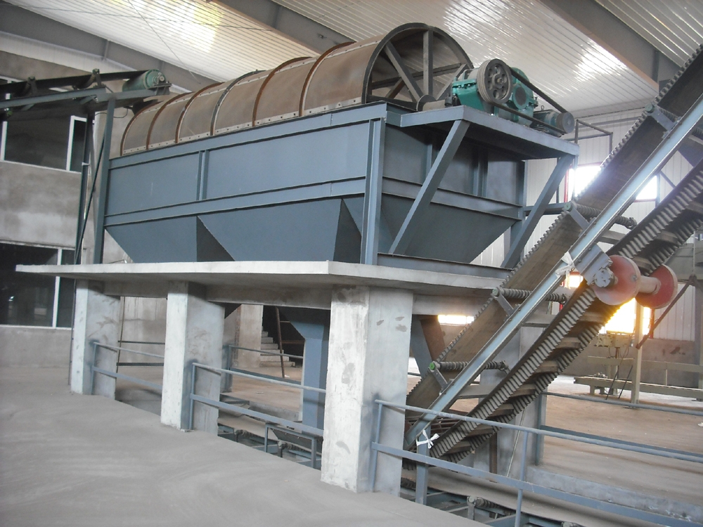 Sand drum screener